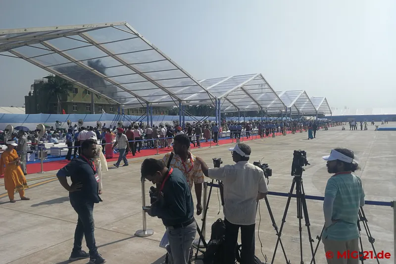 For the press there is a raised area on the apron overlooking the visitors' grandstand – actually ideal, were …