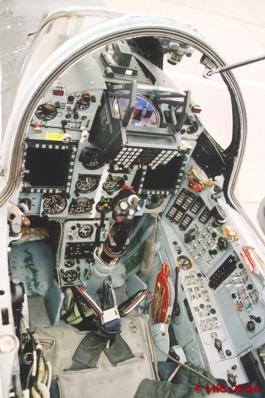 Während die Jägervariante MiG-21 LanceR C über zwei Multifunktionsdisplays verfügt, ...