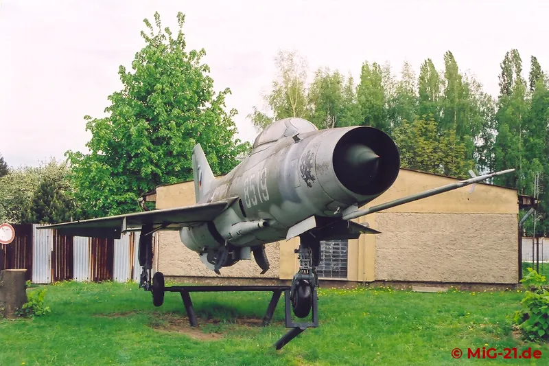 This MiG-21F-13 stands as a gate guard outside LOM Prague facilities. The colour scheme is not the original …