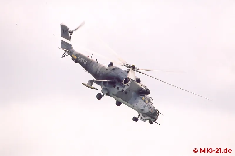 Mi-24 during the display.