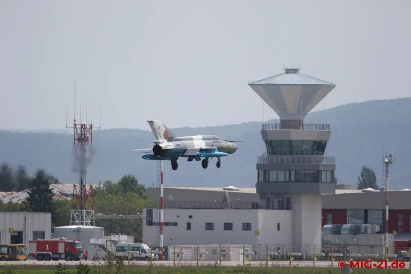 After the aircraft has passed the tower and landed, ...