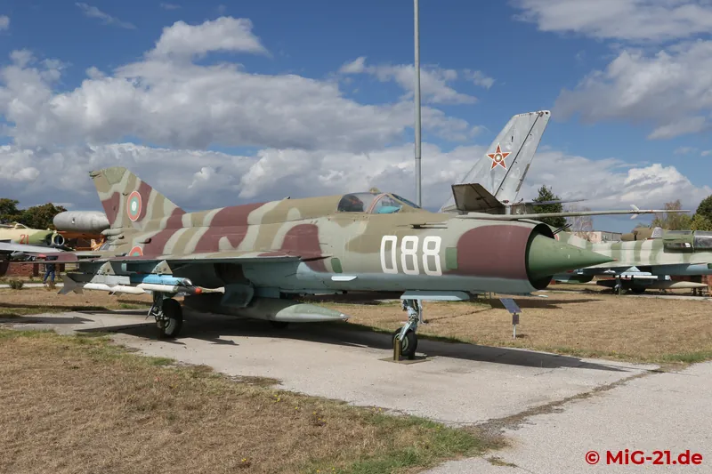 Stored at Graf Ignatievo many years ago, MiG-21bis 088 is now part of the museum collection.