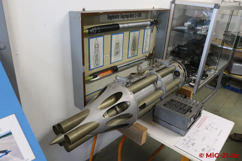 ... cutaway models of the UB-16 rocket pod and ...