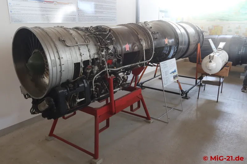 The museum's engine collection includes both an R11 ...