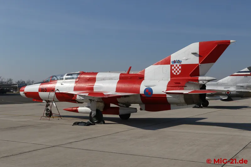 For many years the red and white "Kockica" was the star of Croatian airshows. Not only its paint scheme in …