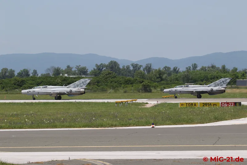 While the two aircraft take off westwards as expected, ...