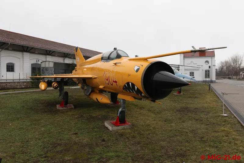 ... and the MiG-21bis in the "Camel" special colour scheme.