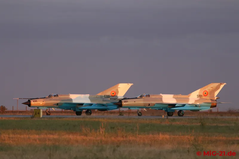 ... as the aircraft take off for night flying.