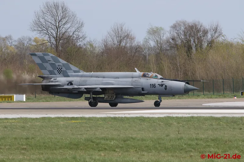 While the engine of 116 is already spooling up for take-off, ...