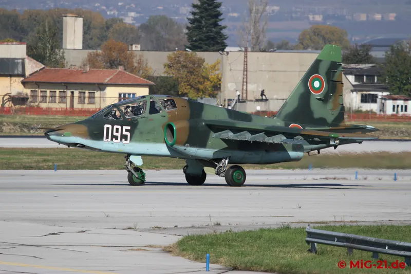 The aircraft then taxied – many of which, including this Su-25UB ...