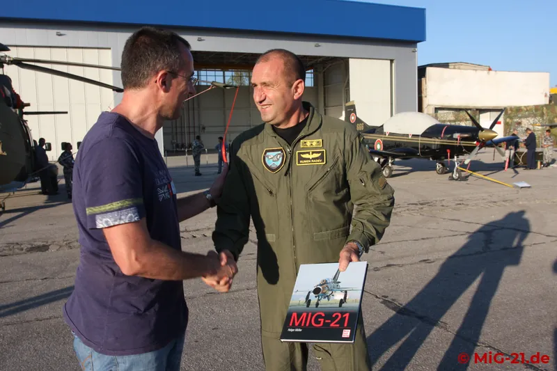 And finally, the event gave the author the long-awaited opportunity to present General Radev with a copy of …