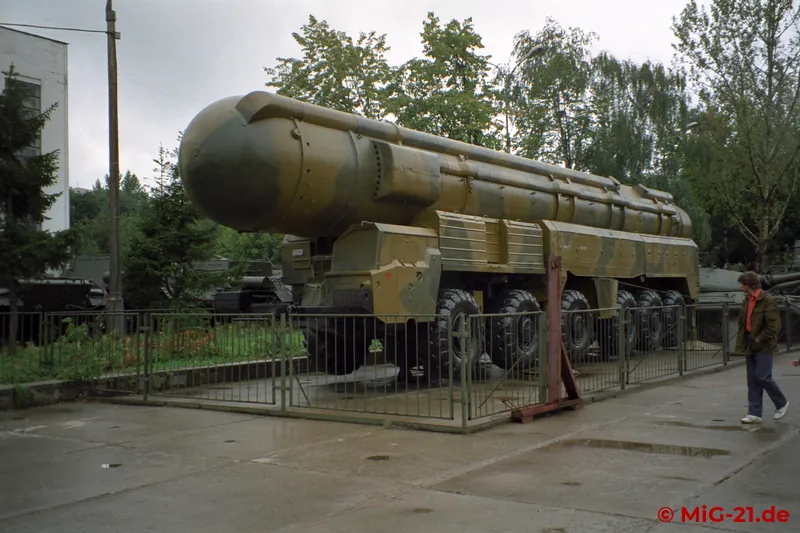 ... and of the missile forces, such as this RSD-10 Pioner (SS-20) and ...