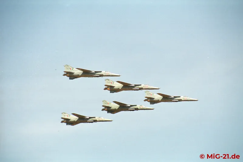 The only active combat aircraft types of the Indian Air Force (IAF) shown at the event were the MiG-27 ...