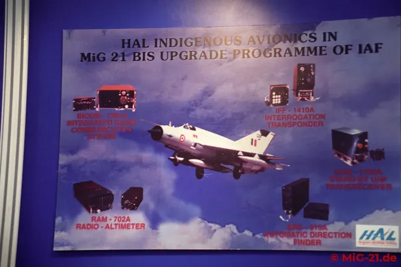 All that could be seen of the MiG-21 at the event – to the author's great disappointment – were advertising …