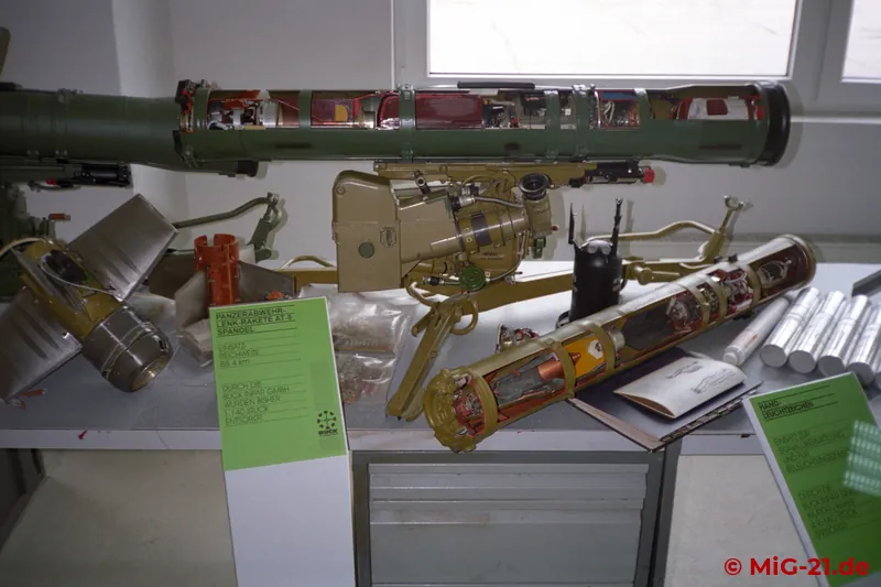9M113 Konkurs (AT-5 Spandrel) anti-tank guided missile. The weapon system was licence-produced at IWP.