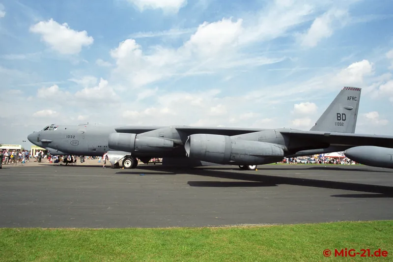 ... while the B-52 was only present on the ground.