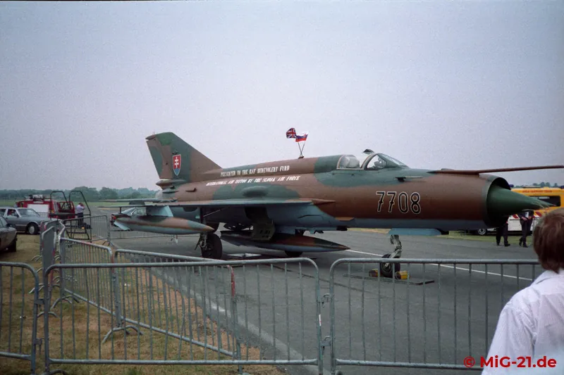 ... and a Slovak MiG-21 came to Fairford – the latter a gift from the Slovaks to the organisers.