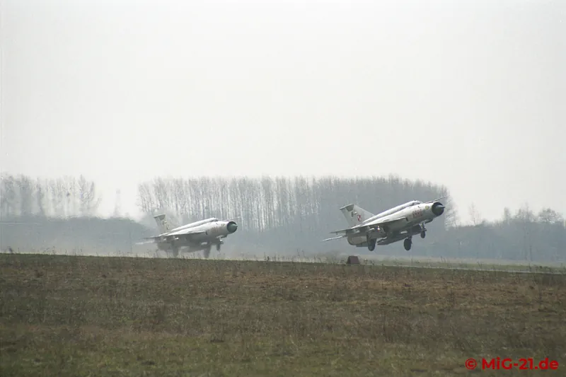 When flying began, a light mist still lay over the airfield.