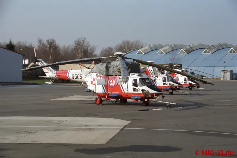 ... W-3 helicopters for rescue missions ...