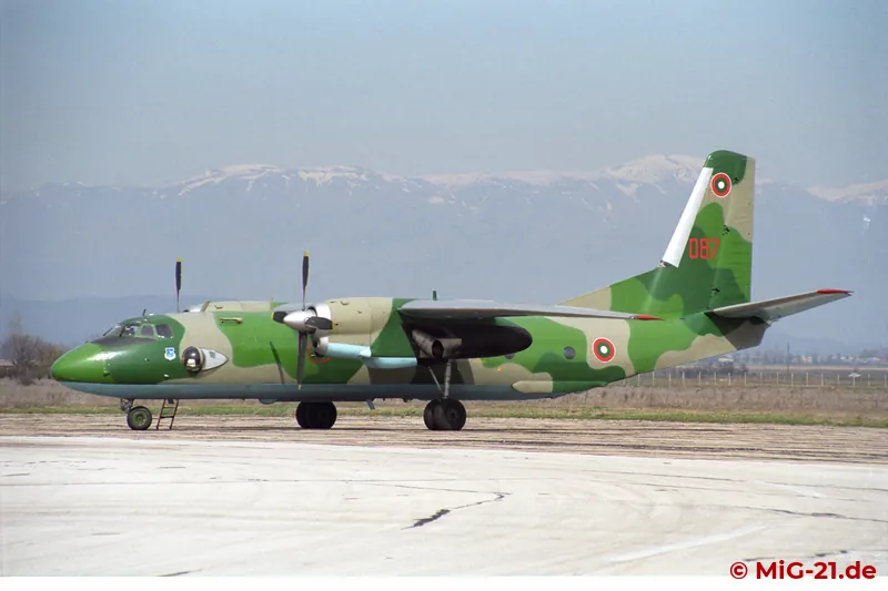 An An-26 had flown in from Sofia, ...