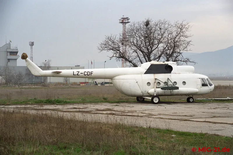 ... and civil Mi-8s at Krumovo airport, ...