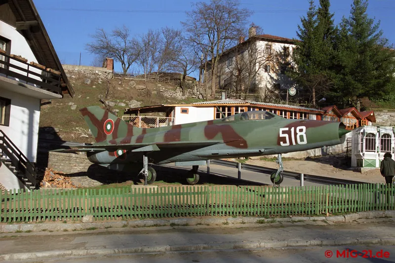 Finally, a MiG-21F-13 could be discovered in a front garden near the Sofia – Plovdiv motorway.