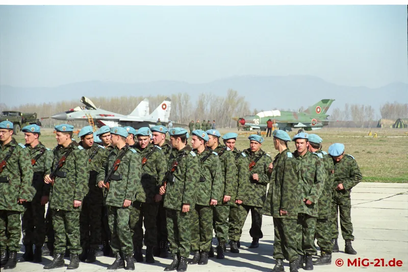 Assembly for the flag ceremony.