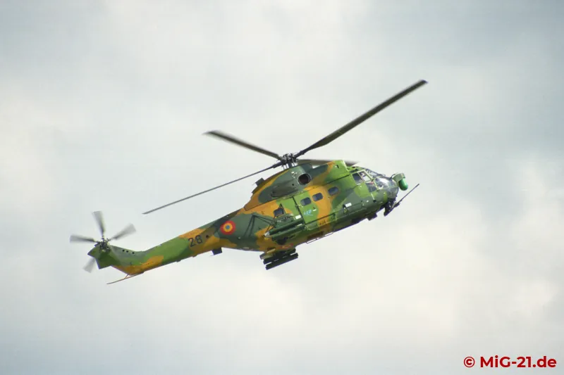 The IAR 330 SOCAT, too, was one of the novelties that were later to become a familiar sight.