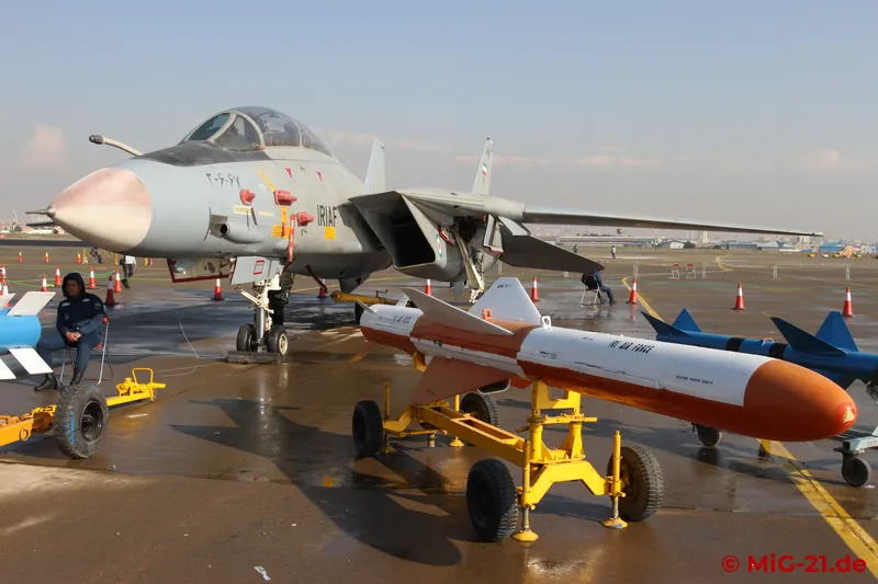 ... and an F-14A Tomcat. Already retired in the USA, this impressive type now only flies in Iran.