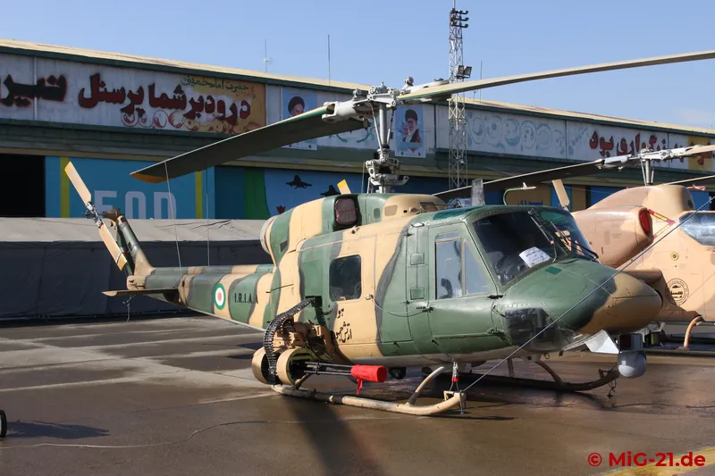 Finally, as the fifth service, Iranian army aviation showed Bell 214s ...
