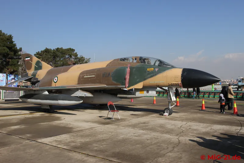 ... and an F-4D, one of the last active aircraft of this version worldwide.