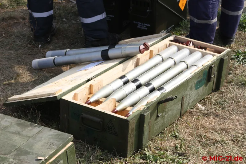 ... and pods were fitted with a few S-5 unguided rockets each.