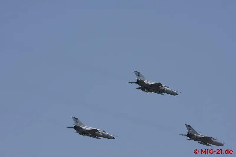... of three MiG-21s, including the two two-seaters, ...