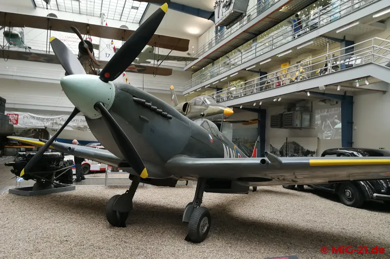 Czechoslovak pilots in British exile flew the Spitfire and brought these aircraft home with them after the …