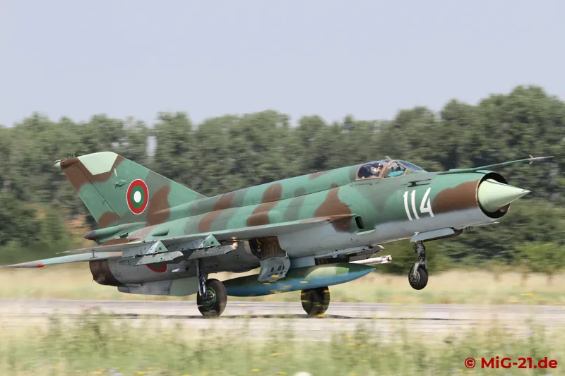 It was immediately followed by a MiG-21bis, ...