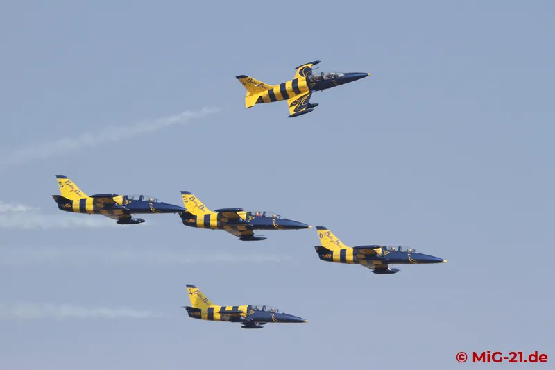 On Friday morning nothing happened for a really long time, until the L-39s of the Baltic Bees were the first …