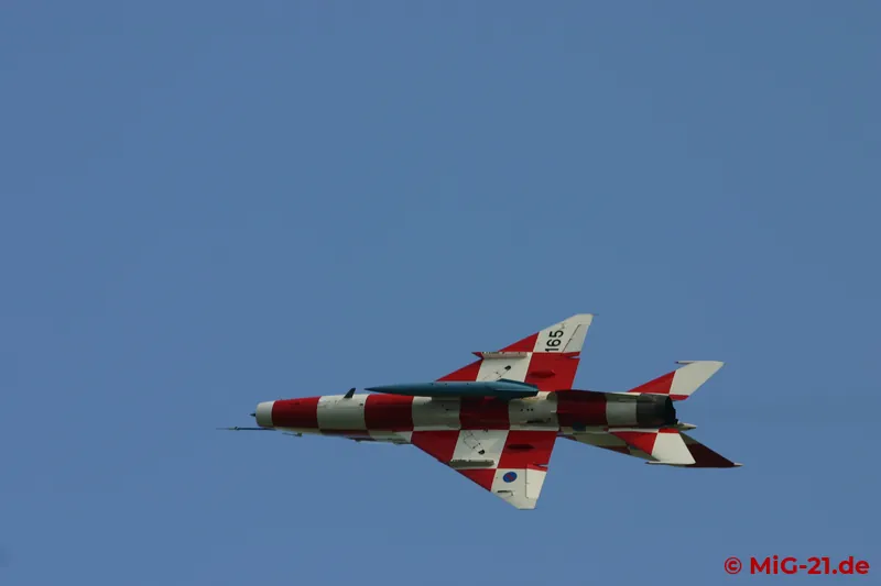 The display of MiG-21 did not reach the level of that shown in Varaždin two weeks before.