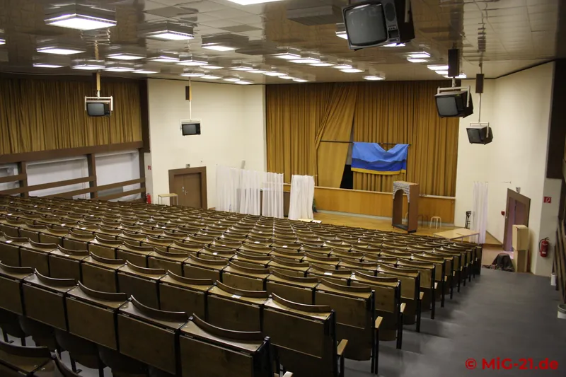 The author still has vivid memories of the political education lectures in this lecture hall which, although …