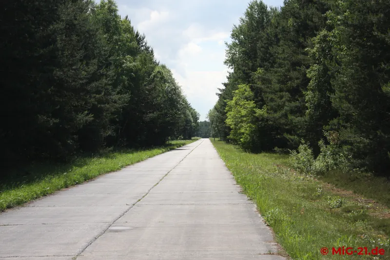 The way from the barracks to the training airfield led along this road, and of course one did not drive but …