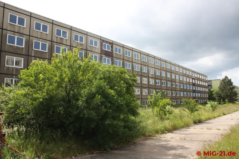 Unfortunately the author could no longer remember his quarters, but it must have been one of these buildings.
