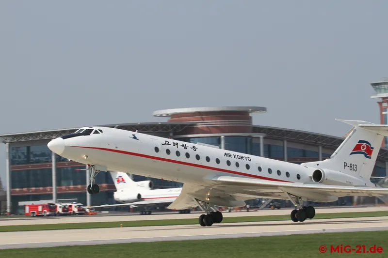 The flypast of the Tu-134 is followed by ...