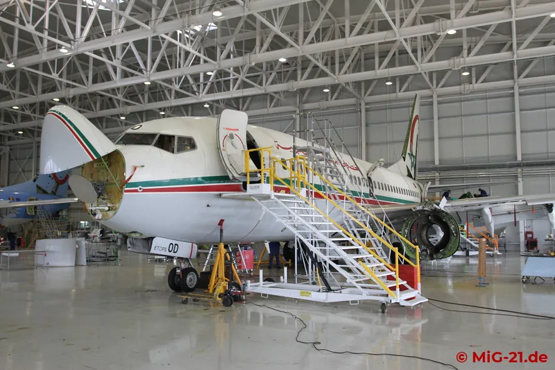 ... for which a new hangar was specially built.