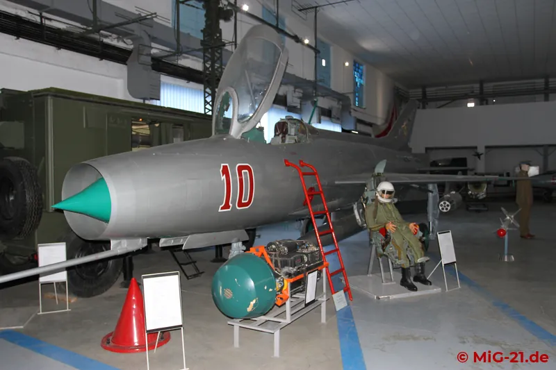 The first MiG-21F-13 delivered to Romania, which used to be exposed to the weather in the open-air area, ...
