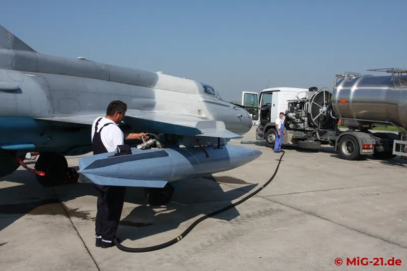 ... the aircraft refuelled.