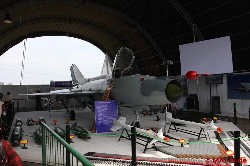 Primarily intended as an interceptor and equipped with PL-5 missiles (front) for this role, the F-7GS can …
