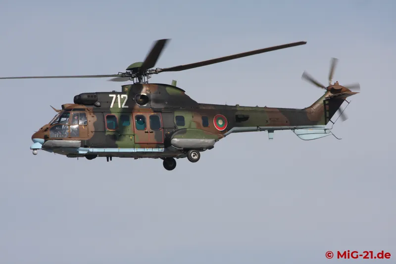 A total of four Cougars circled the airfield ...