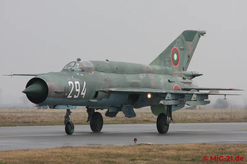 ... followed by the MiG-21.