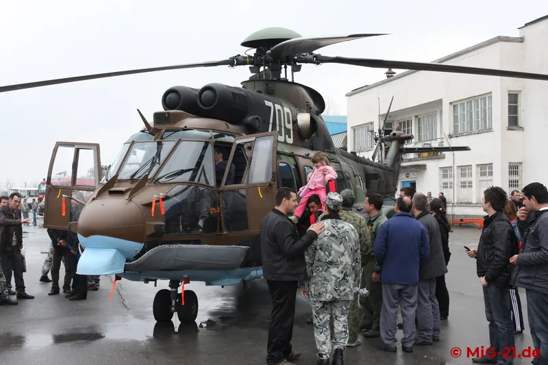 ... a Cougar flown in from nearby Krumovo ...