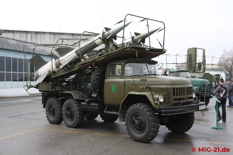 ... as well as various surface-to-air missiles, including this S-125 Neva.