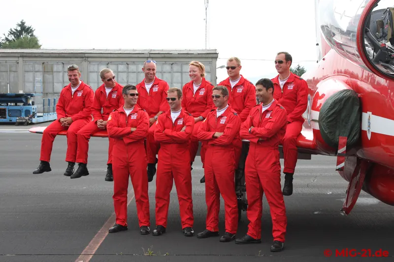 Photo shoot with the Red Arrows ...